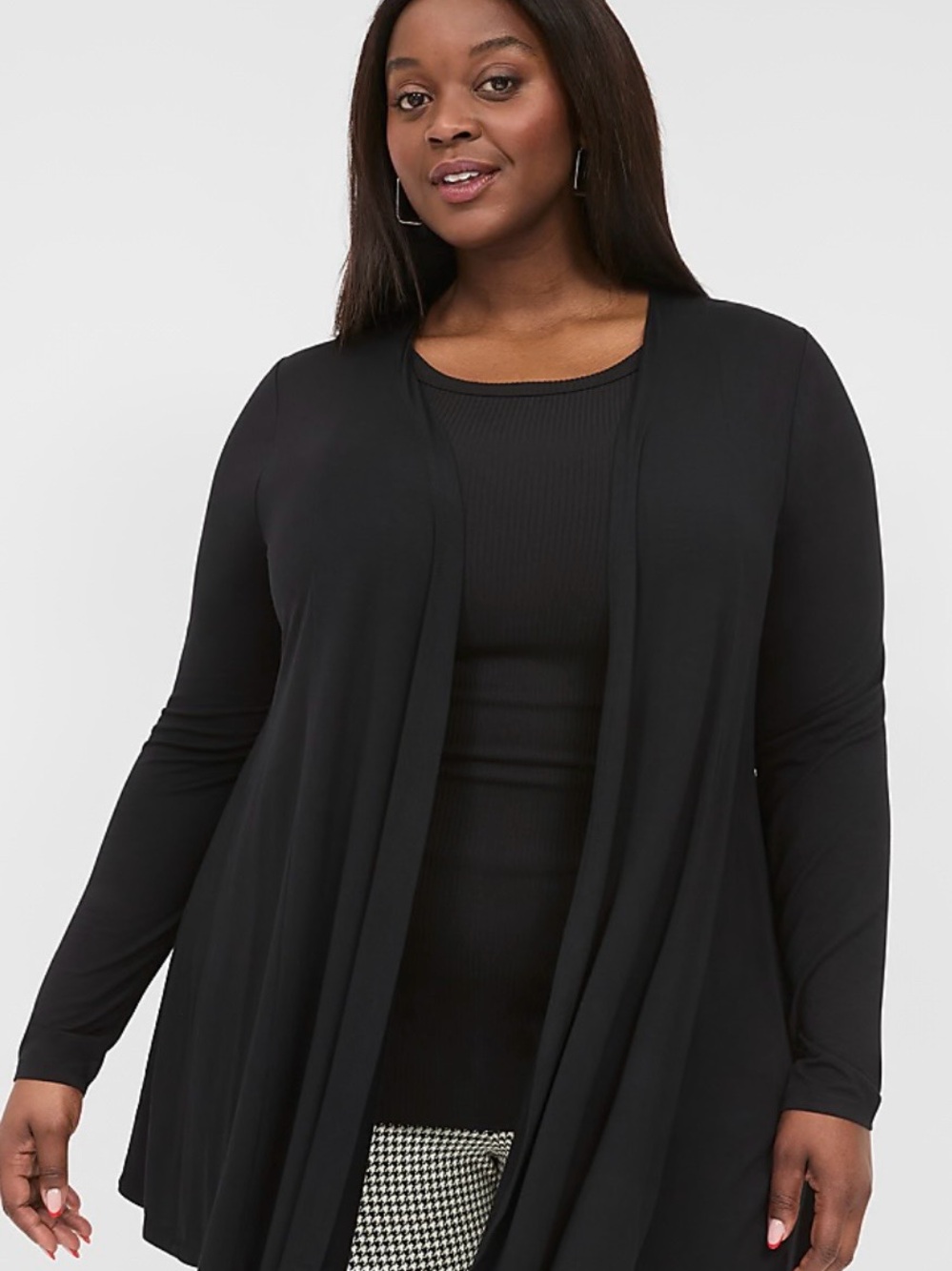 Black Women’s Fit and Flare Cardigan
